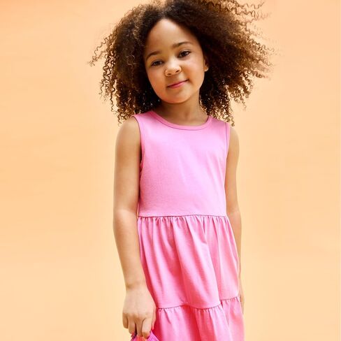 Primary Kids Tiered Cross-Back Tank Dress in Saudi Arabia