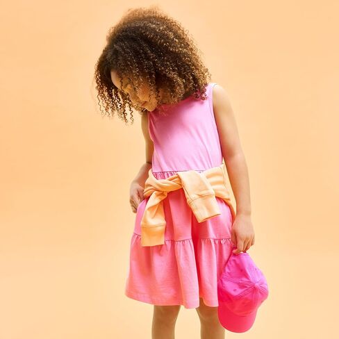 Primary Kids Tiered Cross-Back Tank Dress in Saudi Arabia