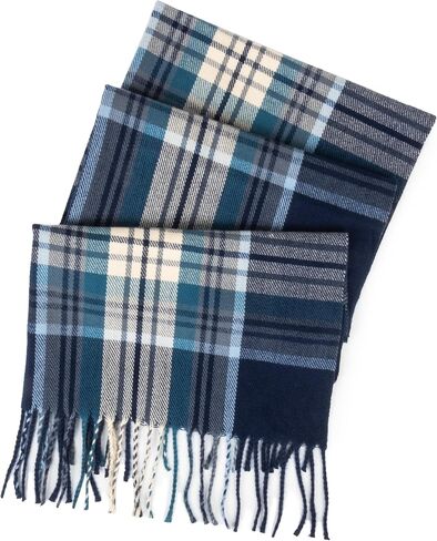 Mealah Women Men Classic Plaid-Winter-Scarf - Soft Feel Tassel Scarf Large Oversized Scarves Wraps(78.74''*14.57'') in Saudi Arabia