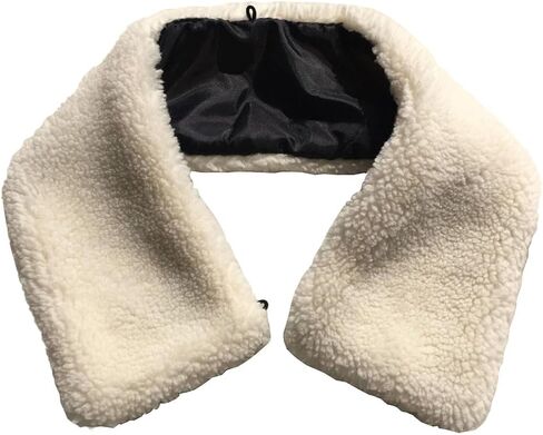 Sherpa Faux Shearling Detachable False Collar Removable Fake Collar for Denim Jacket Coat Winter Warm Accessory in Saudi Arabia