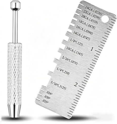 Body Jewelry Piercing Measure Tool Piercing Taper Ball Grabber Stainless Steel Piercing Gauge Measurement Kit for Ear Nose Lip in Saudi Arabia