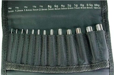 13 Piece Insertion Taper Set 18g-00g Body Piercing Tapers - Arrow Style in Saudi Arabia