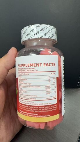 Creatine Monohydrate Gummies Complex for Men & Women -Advanced Formula W/L-Taurine + Vitamin B12, Sugar Free Chewable Supplement,90 Strawberry Gummies in Kuwait