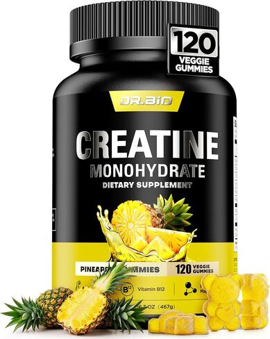 Instant Boost Creatine Monohydrate Gummies, Complex Formula with Real 5000mg Creatine, L-Taurine, B12, Mg & K, Pre-Workout Creatine for Women & Men to Support Energy, Muscle, Recovery, 0 Sugar, Vegan in Saudi Arabia