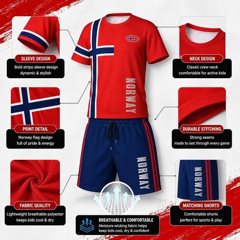 Men's National Flag Soccer T Shirt and Shorts Set Nation Pride Athletic Sportswear Match Day Fan Lightweight Summer in Saudi Arabia