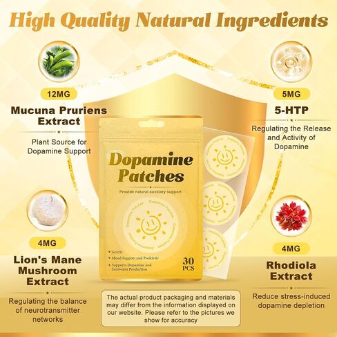 Dopamine Patches, Supports Mood & Emotional Balance for Women and Men-30 Count-M1 in Saudi Arabia