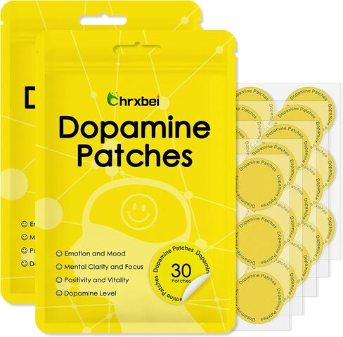 Dopamine Patches, Extra Strength Plant-Based Formula, Vegan Mood Balance Patch for Men and Women, 60 Count in Saudi Arabia