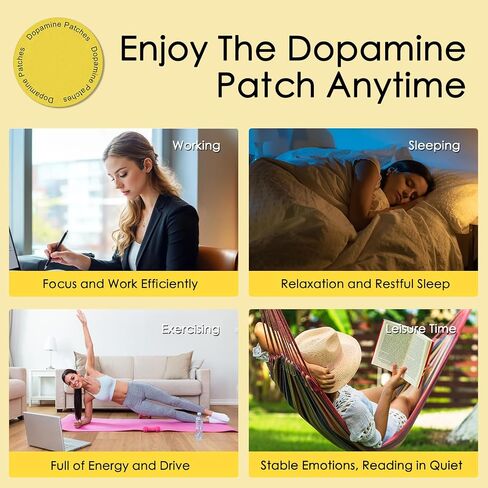 Dopamine Patches, Extra Strength Plant-Based Formula, Vegan Mood Balance Patch for Men and Women, 60 Count in Saudi Arabia