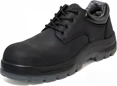 CONRAD Men's Composite Toe Work Shoes, Anti-Static Low-Cut Safety Oxfords, Kevlar Puncture Resistant, Crazy Horse Leather in Saudi Arabia