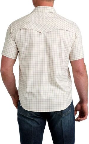 Cinch Men's Camp Plaid Short Sleeve Snap Shirt in Kuwait
