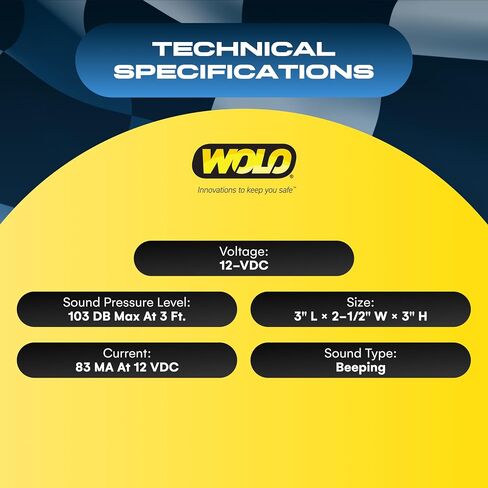 Wolo (BA-52) Back-Up Alarm - Beeping Sound in Saudi Arabia