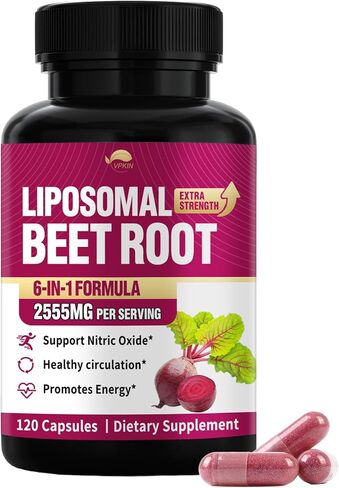 VPKIN Beet Root Capules,2555mg Beets Supplements for Nitric Oxide, for Heart & Circulation Support - Olive Leaf, Hawthorn Berry,Vegan,120 Capsules(Pack of 1) in Saudi Arabia
