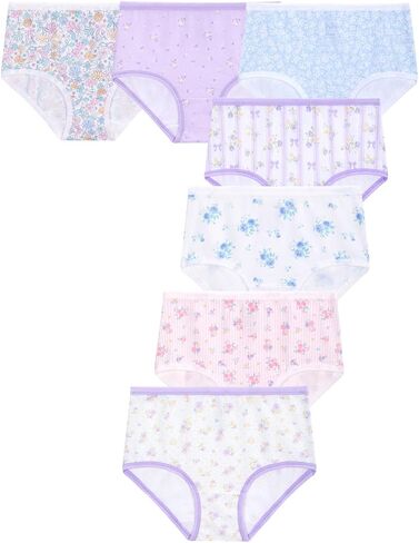 WELAKEN Girls' Underwear Tag-Free Soft Cotton Panties Briefs for Toddlers & Kids 7-Pack in Kuwait