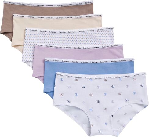 Calvin Klein Girls' Modern Cotton Hipster Underwear 6-pack in Saudi Arabia
