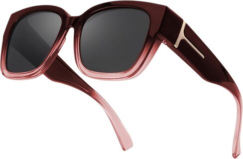 FIMILU Polarized Sunglasses Fit Over Glasses for Women, Oversized Square Sunglasses for Driving & Outdoor UV400 Protection in Saudi Arabia