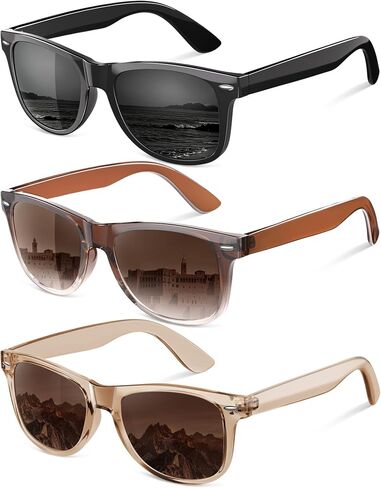 Polarized Sunglasses for Women Men - Trendy Classic Retro Sun Glasses Womens UV Protection for Driving in Saudi Arabia