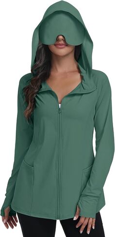 SeSe Code Travel Hoodie With Eye Mask Zip Up Sun Protection Lightweight Jacket With Pockets Airplane Outdoor Sleep in Saudi Arabia