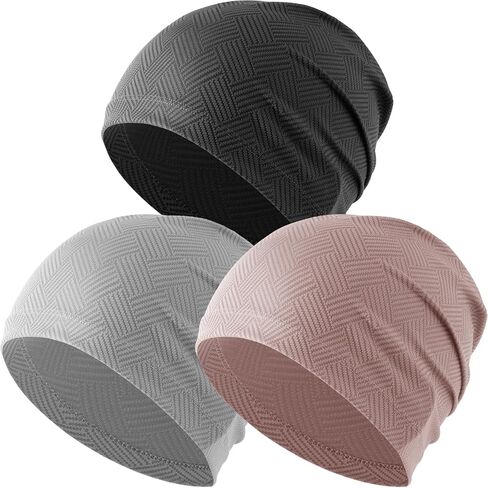 Justrideon 3-Pack Cooling Skull Caps for Men & Women - Summer Breathable Mesh & Quick-Dry for Running Cycling & Workout in Saudi Arabia