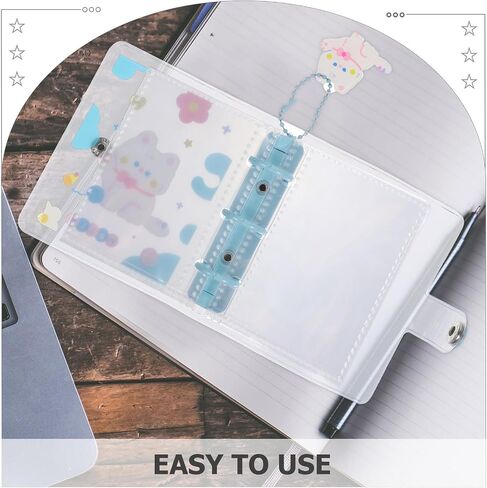 Photocard Binder Three-ring Loose-leaf Album Pvc Photo Holder with Bow Tie Cat Design, Portable Custom Handmade Picture Storage Book for Scrapbooking in Saudi Arabia