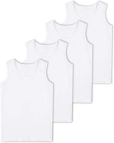 4 Pack Boys Tank Tops Boys Undershirts Soft Cotton Shirts Kids Sleeveless Tank Tops Shirts for Youth（2T-16Y） in Kuwait