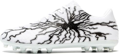Men's Soccer Cleats Womens Football Cleats High Tops Lace Up Unisex Football Shoes for Youth Lightweight Professional Training Turf Outdoor Athletic Boots in Saudi Arabia