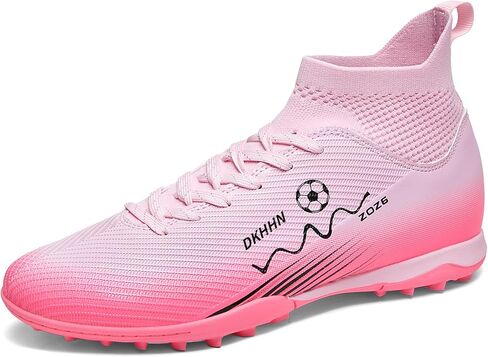 Soccer Cleats Mens Womens Unisex Soccer Cleats Lightweight Lacing System Multi-Surface Football Shoes with Ankle Training Football Cleats in Saudi Arabia
