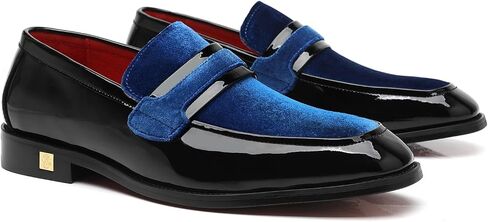 Men's Tuxedo Patent Leather Loafers Dress Wedding Shoes in Saudi Arabia