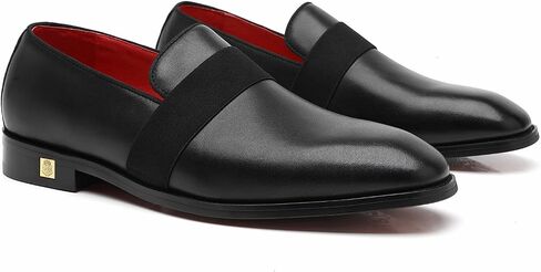 Men's Tuxedo Patent Leather Loafers Dress Wedding Shoes in Saudi Arabia