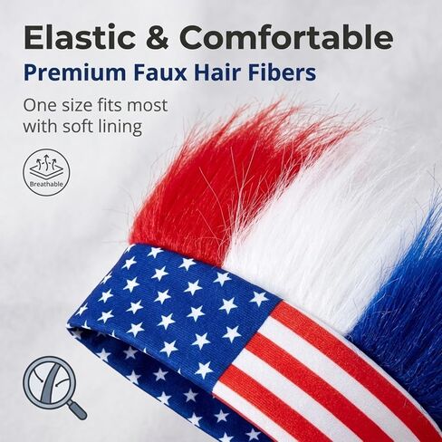 USA 4th of July Outfits Set for Men, Red White and Blue Hair/Hat & American Flag Cape Costume Clothes, Fourth of July Outfit Headband Accessories, Olympic Team USA Soccer Fans Patriotic Party Costumes in Saudi Arabia