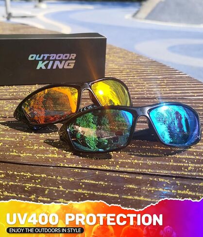 Sports Mens-Sunglasses Polarized Sunglasses-Men: Sunglasses for Men UV Protection for Running Cycling Fishing in Kuwait