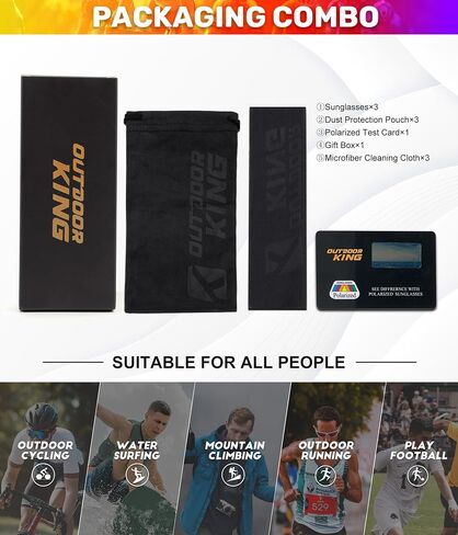 Sports Mens-Sunglasses Polarized Sunglasses-Men: Sunglasses for Men UV Protection for Running Cycling Fishing in Kuwait