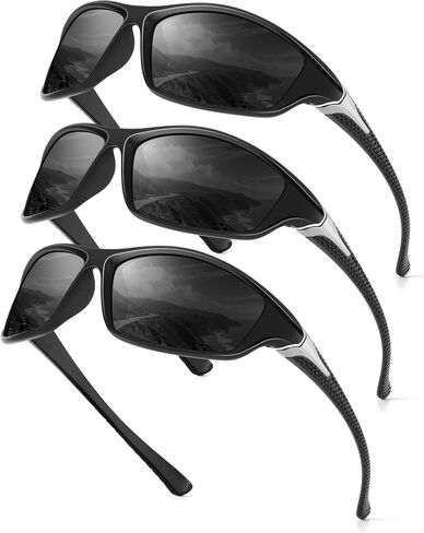 Sports Mens-Sunglasses Polarized Sunglasses-Men: Sunglasses for Men UV Protection for Running Cycling Fishing in Kuwait