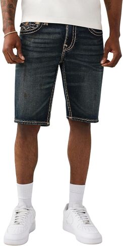 True Religion Men’s Ricky Flap Short – Relaxed Fit, Horseshoe Detailing in Kuwait