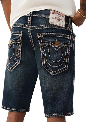 True Religion Men’s Ricky Flap Short – Relaxed Fit, Horseshoe Detailing in Kuwait