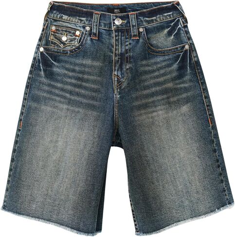 True Religion Men’s Mikey Super T Short – Relaxed Fit, Horseshoe Detailing in Kuwait