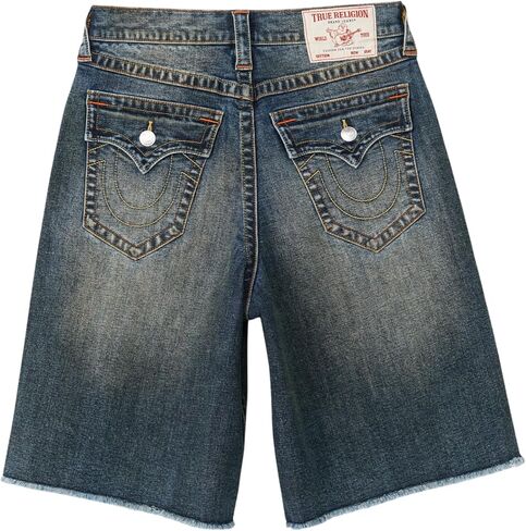 True Religion Men’s Mikey Super T Short – Relaxed Fit, Horseshoe Detailing in Kuwait