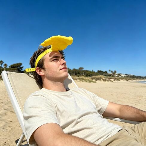 Novelty Hand-Shaped Sun Visor Hat, Funny Hand-Patterned Headband for Outdoor, Pink and Yellow, Unisex in Kuwait