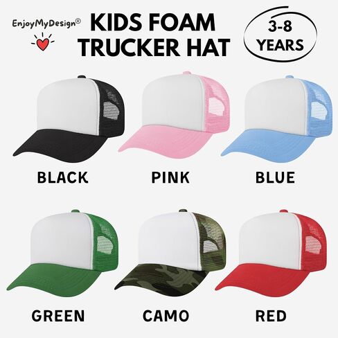 Nashville Tennessee Kids Trucker Hat, Vintage Nashville Hat for Boys Girls, Country Music Kids Cap White and Black in Kuwait