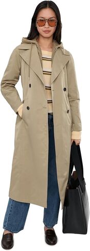 Avec Les Filles Women's Maxi Raglan Trench With Bib in Saudi Arabia