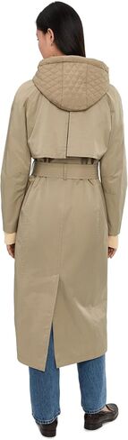 Avec Les Filles Women's Maxi Raglan Trench With Bib in Saudi Arabia