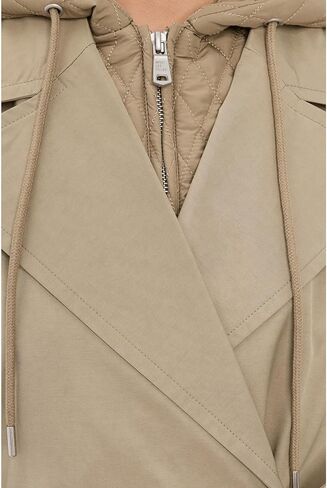 Avec Les Filles Women's Maxi Raglan Trench With Bib in Saudi Arabia