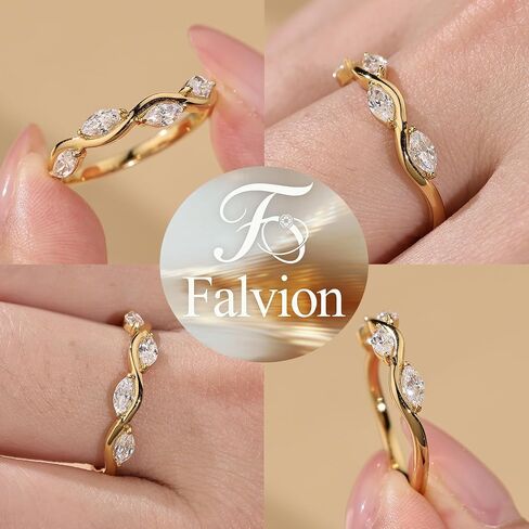 مختبر نمت الماس العصابات الزفاف للنساء D اللون VS1 ماركيز الخلود خواتم 0.44CT 14K الذهب الأصفر مطلي خاتم الخطوبة 925 الفضة الاسترليني حجم 5-10 in Kuwait
