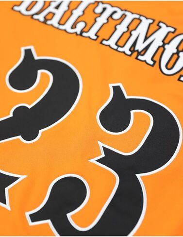 Big Boy Baltimore Black Sox S5 Adult Baseball Jersey [Orange] - ID#75078-127-207-0-0 in Kuwait