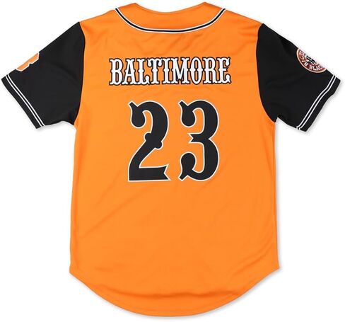 Big Boy Baltimore Black Sox S5 Adult Baseball Jersey [Orange] - ID#75078-127-207-0-0 in Kuwait