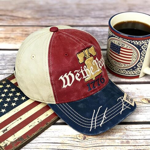 250th Anniversary USA Hat, 1776 Vintage Embroidered Baseball Hat for Men&Women, Adjustable Cotton Baseball Hat for Everyday Wear/Independence Day/Patriotic Events/Veteran Day in Kuwait