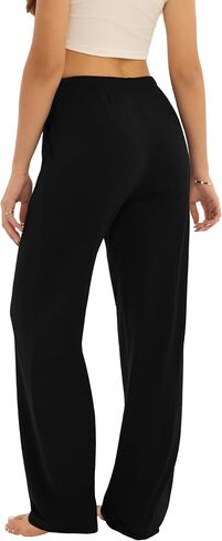 3-Pack Womens Pajama Pants with Drawstring, Soft Sleep & Lounge Pants in Kuwait