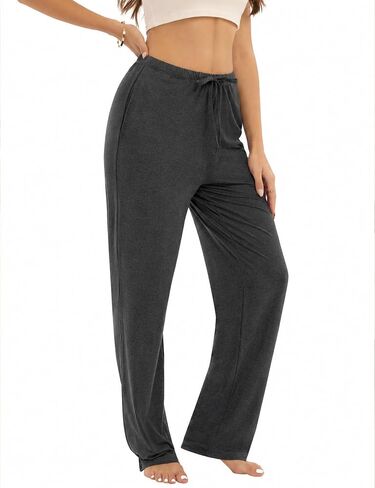 3-Pack Womens Pajama Pants with Drawstring, Soft Sleep & Lounge Pants in Kuwait