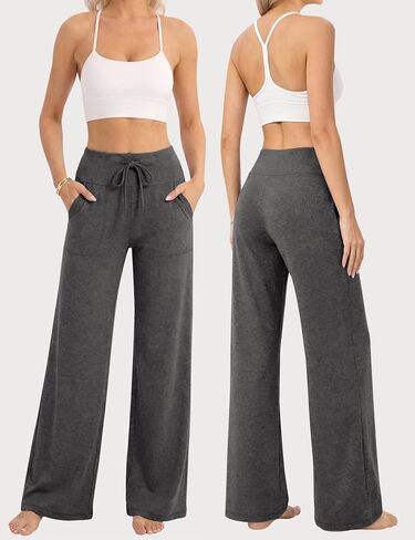 3 Pack Womens High-Waisted Pajama Pants with Pockets, Comfy Sleep Pj Pants for Yoga Lounge in Saudi Arabia