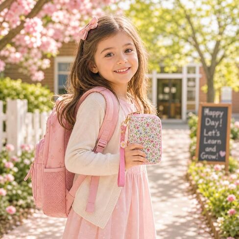 AACKS Flower Wallets with Strap Little Girls Flower Coin Pouch Small Cute Wallet for Teen Girls with Coin Pocket Cherry Fruit Wallet in Saudi Arabia