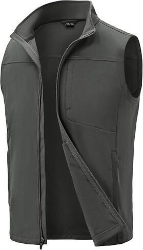 TBMPOY Men's Lightweight Softshell Vests Windproof Sleeveless Jackets Golf Outdoor Outerwear Summer Hiking Travel Cycling in Kuwait